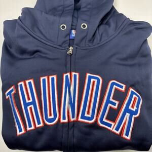 NWT Boy Girl Majestic Basketball Sports Thunder Oklahoma City Hoodie Youth Large